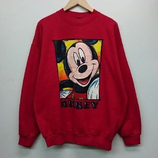 ミッキーマウス(ミッキーマウス)のミッキーマウス ディズニー Mickey USA製 スウェット L(スウェット)