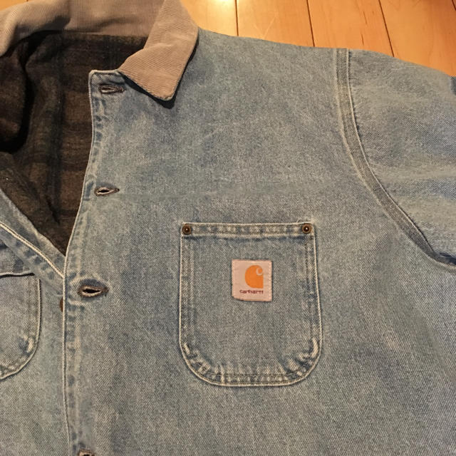 carhartt(カーハート)の送料無料 carhartt denim jacket メンズのジャケット/アウター(カバーオール)の商品写真