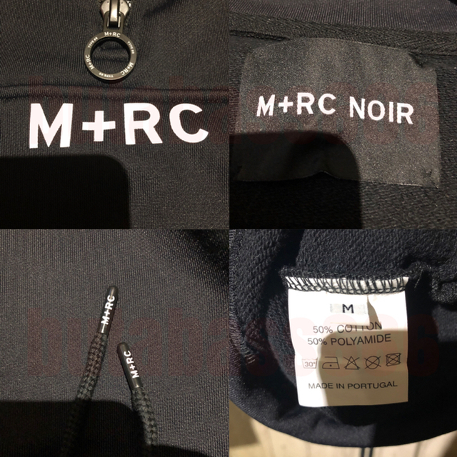 m+rc MID ZIPPER マルシェノア フリース ブラック