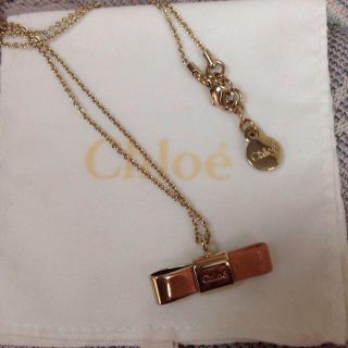 クロエ(Chloe)のchloe リボン🎀ネックレス(ネックレス)