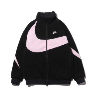 ナイキ(NIKE)の【ピンクL】NIKE BIG SWOOSH BOA JACKET ボアジャケット(ブルゾン)