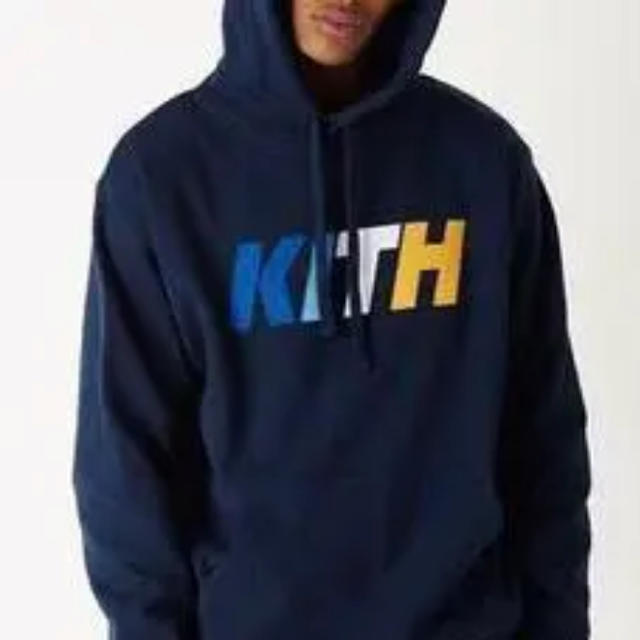 KITH【キス】日本未発売 ヘビーウェイト パーカー 人気ネイビー 希少Mサイズ