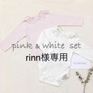 エイチアンドエム(H&M)の9-12m マークス＆スペンサー ロンパース 2枚セット(ロンパース)