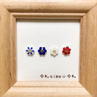 北欧♡小さいお花のピアスセット♡トリコロール(ピアス)