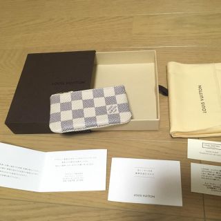 ルイヴィトン(LOUIS VUITTON)のルイヴィトン ダミエアズール ポシェット・クレ 中古品(キーケース)