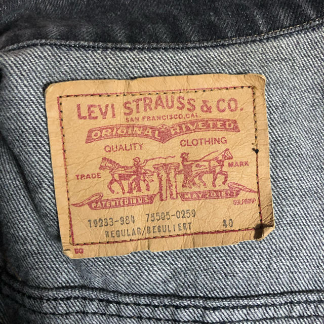 LEVI’S ブラック デニムジャケット