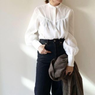 トゥデイフル(TODAYFUL)のなます様専用 TODAYFUL 18AW スタンドカラーピンタックブラウス(シャツ/ブラウス(長袖/七分))