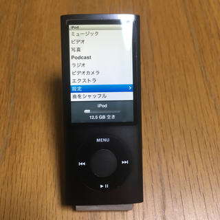 アップル(Apple)のiPod nano 16GB 第5世代 黒(ポータブルプレーヤー)