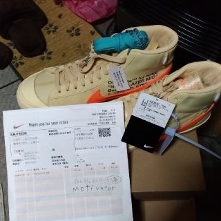 ナイキ(NIKE)のNIKE BLAZER  off-white オフホワイト 28 ブレーザー(スニーカー)