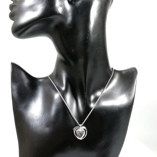 ジョージジェンセン(Georg Jensen)の希少 美品 ジョージジェンセン ハート シルバー ネックレス QE29(ネックレス)