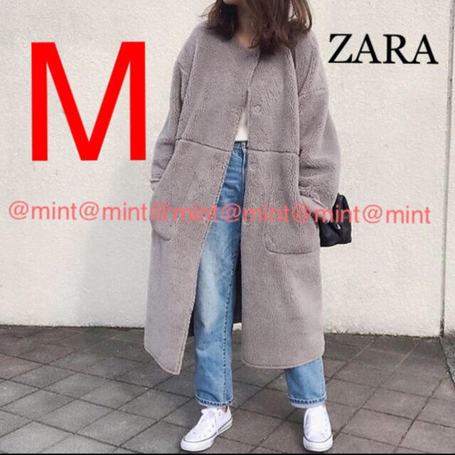 ZARA ボアコートレディース