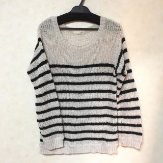 マウジー(moussy)のmoussy ざっくり ボーダーニット(ニット/セーター)