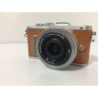 オリンパス(OLYMPUS)の新品 OLYMPUS PEN E-PL8 ブラウン14-42mmレンズキット(ミラーレス一眼)