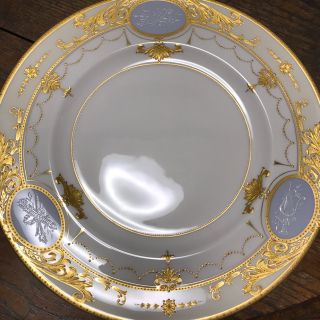 ウェッジウッド(WEDGWOOD)のWedgwood ウェッジウッド‘‘カメオトロフィー グレイ’’ディナープレート(食器)