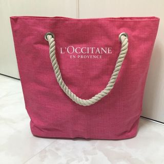 ロクシタン(L'OCCITANE)の新品ロクシタン大判トートバッグ ピンク非売品(トートバッグ)