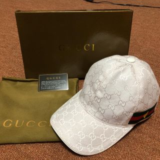 グッチ(Gucci)のGUCCI キャップ ホワイト(キャップ)