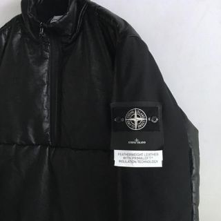 ストーンアイランド(STONE ISLAND)のSTONE ISLAND ストーンアイランド レザーアノラック ブラック S(レザージャケット)