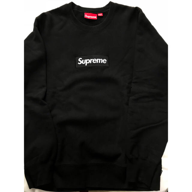 限定 クーポン10% Supreme boxlogo crewneck 15aw 黒 S シュプリーム