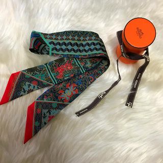 エルメス(Hermes)の美品 エルメス ツイリー(バンダナ/スカーフ)