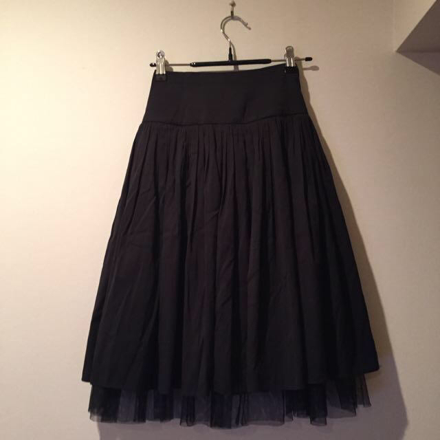 DOUBLE STANDARD CLOTHING(ダブルスタンダードクロージング)のもっと！値下げ！チュール付きスカート レディースのスカート(ひざ丈スカート)の商品写真