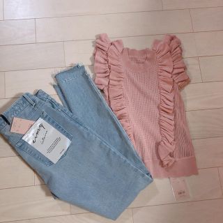 エイミーイストワール(eimy istoire)の早い者勝ち♡ eimy istoire 新品♡ デニム & トップス セット(セット/コーデ)