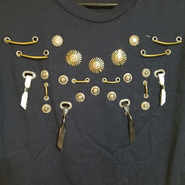 TOGA(トーガ)のTOGA PULLA 2015 メタル モチーフジャージTシャツ レディースのトップス(Tシャツ(半袖/袖なし))の商品写真