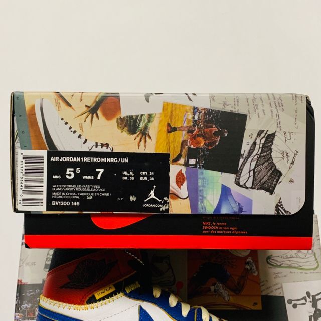 NIKE - UNION NIKE AIR JORDAN 1 BLUE RED 24cmの通販 by NIKE - UNION NIKE AIR JORDAN 1 BLUE RED 24cmの通販 by