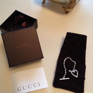 グッチ(Gucci)のGUCCI♡ハートブレスレット(ブレスレット/バングル)