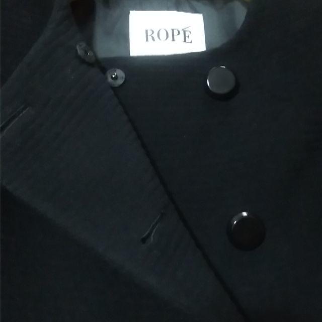 ROPE’(ロペ)のbunBUN様専用☆ROPE☆黒シンプルコート レディースのジャケット/アウター(その他)の商品写真