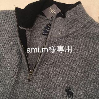 アバクロンビーアンドフィッチ(Abercrombie&Fitch)のAbercrombie&Fitch アバクロ ハーフジップセーター新品 送料込み(ニット/セーター)