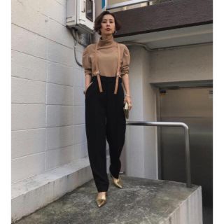 アメリヴィンテージ(Ameri VINTAGE)の最終！Ameri vintage LEATHER SUSPENDER PANTS(カジュアルパンツ)