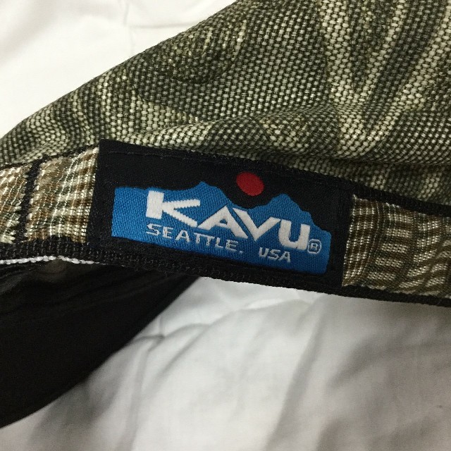 KAVU(カブー)のKAVU カブー ワーク マウンテン キャップ ネイティブ USA製 カーキ M メンズの帽子(キャップ)の商品写真