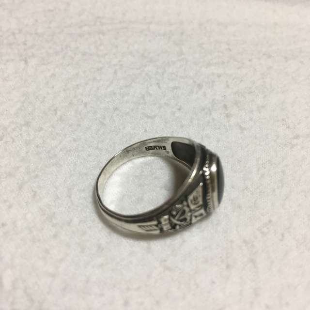 シルバーカレッジリング18号 メンズのアクセサリー(リング(指輪))の商品写真