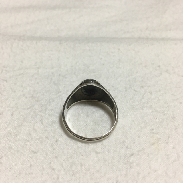 シルバーカレッジリング18号 メンズのアクセサリー(リング(指輪))の商品写真