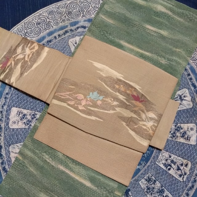 作り帯　ピンクベージュ レディースの水着/浴衣(帯)の商品写真