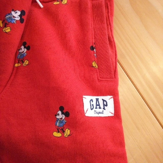 GAP(ギャップ)の完売品☆GAPディズニーミッキー裏起毛パンツ95☆長ズボン キッズ/ベビー/マタニティのキッズ服男の子用(90cm~)(パンツ/スパッツ)の商品写真