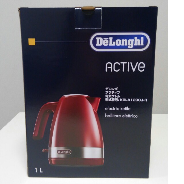 DeLonghi(デロンギ)のdaiyoshim2様専用　★新品★デロンギ　電気ケトル　未開封　保証書付 スマホ/家電/カメラの生活家電(電気ケトル)の商品写真