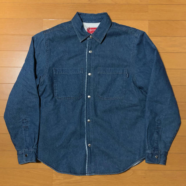 supreme Sherpa Lined Denim Shirt S