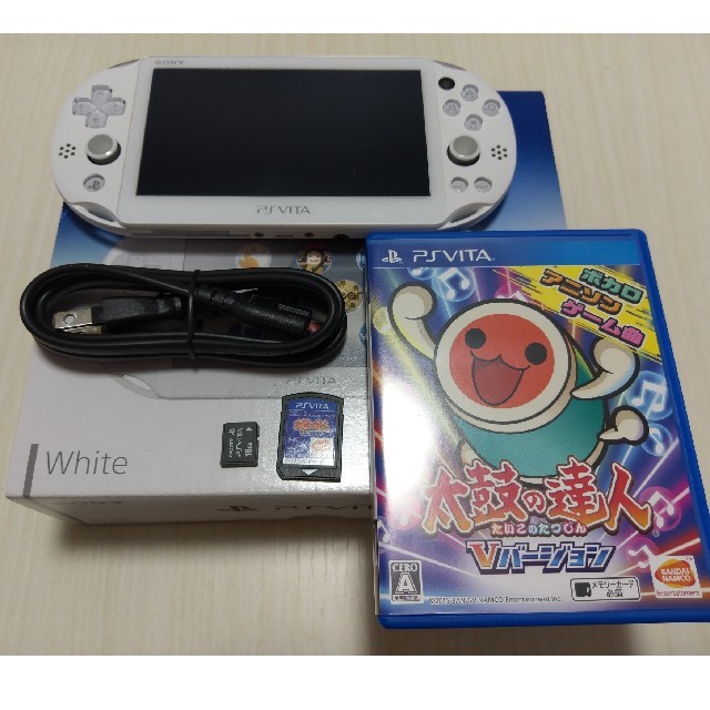 PSVita本体+16GBメモリーカード+太鼓の達人Vバージョン