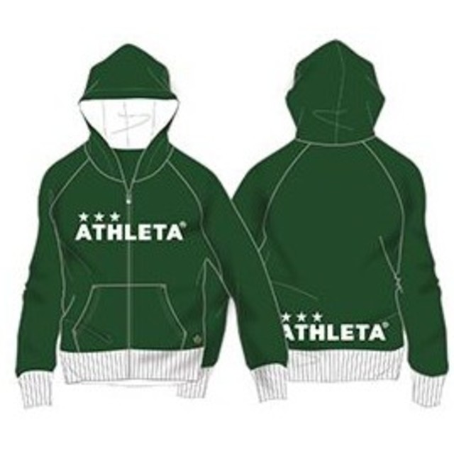 ATHLETA(アスレタ)のアスレタパーカー　東京ヴェルディグッズ スポーツ/アウトドアのサッカー/フットサル(応援グッズ)の商品写真