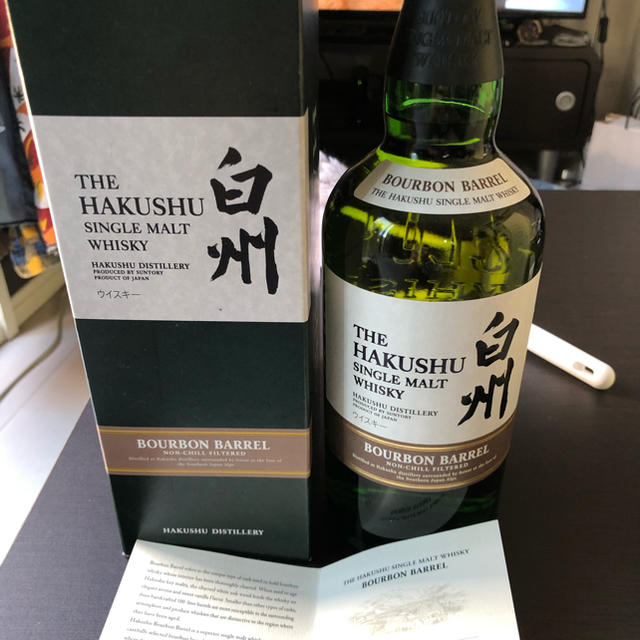 サントリー(サントリー)の激レア【未開栓】サントリー 白州 シングルモルト バーボンバレル 700ml 食品/飲料/酒の酒(ウイスキー)の商品写真