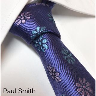 ポールスミス(Paul Smith)の【期間限定 美品 人気】 ポールスミス ネクタイ 高級シルク 花柄 光沢感 (ネクタイ)