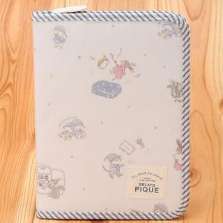 ジェラートピケ(gelato pique)の【新品未開封】ジェラートピケ パジャマパーティー柄 母子手帳ケース ブルー(母子手帳ケース)