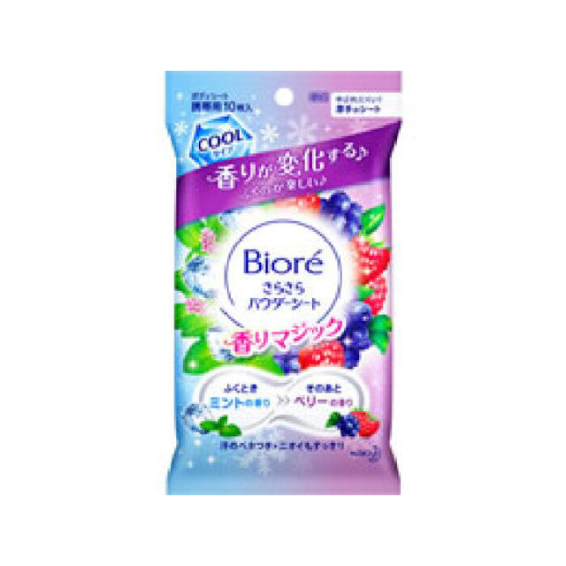 Biore(ビオレ)のビオレさらさらパウダーシート サンプル10枚入り6パック＊送料込み コスメ/美容のボディケア(制汗/デオドラント剤)の商品写真