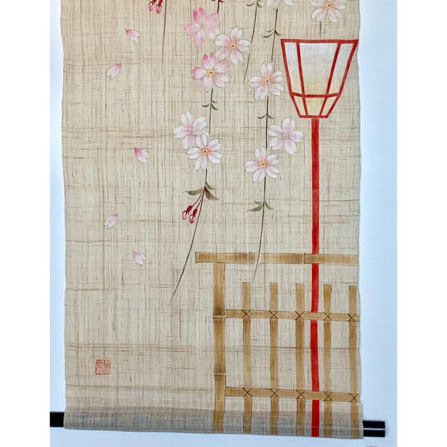 ［オレンジ様専用］灯籠と桜 エンタメ/ホビーの美術品/アンティーク(絵画/タペストリー)の商品写真