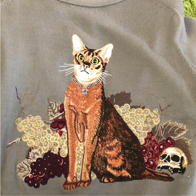 UNDERCOVER(アンダーカバー)のレア美品 Undercover 猫刺繍 カーディガン レディースのトップス(カーディガン)の商品写真