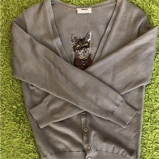 アンダーカバー(UNDERCOVER)のレア美品 Undercover 猫刺繍 カーディガン(カーディガン)