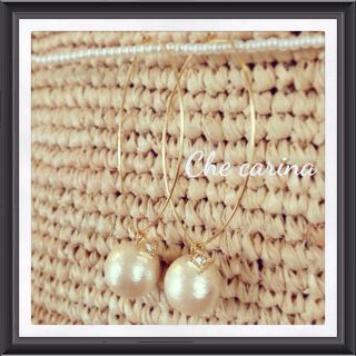 Che carinaコットンパールピアス(ピアス)