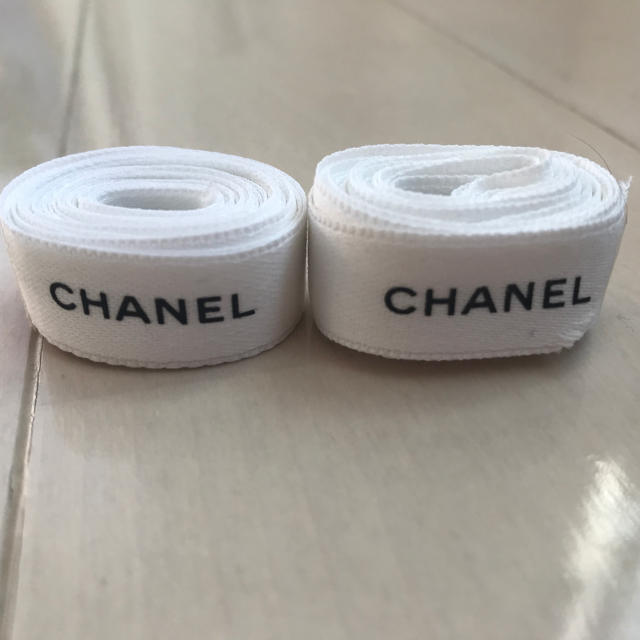 CHANEL(シャネル)のシャネル＊リボン 1.5m and 1.2m ハンドメイドの素材/材料(各種パーツ)の商品写真