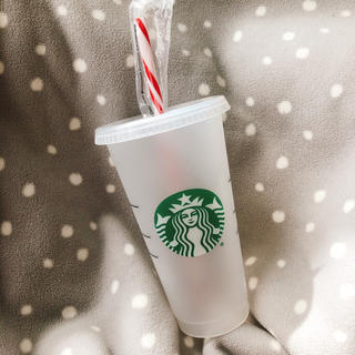 スターバックスコーヒー(Starbucks Coffee)のスタバ ストロー付き プラスチックカップ(タンブラー)
